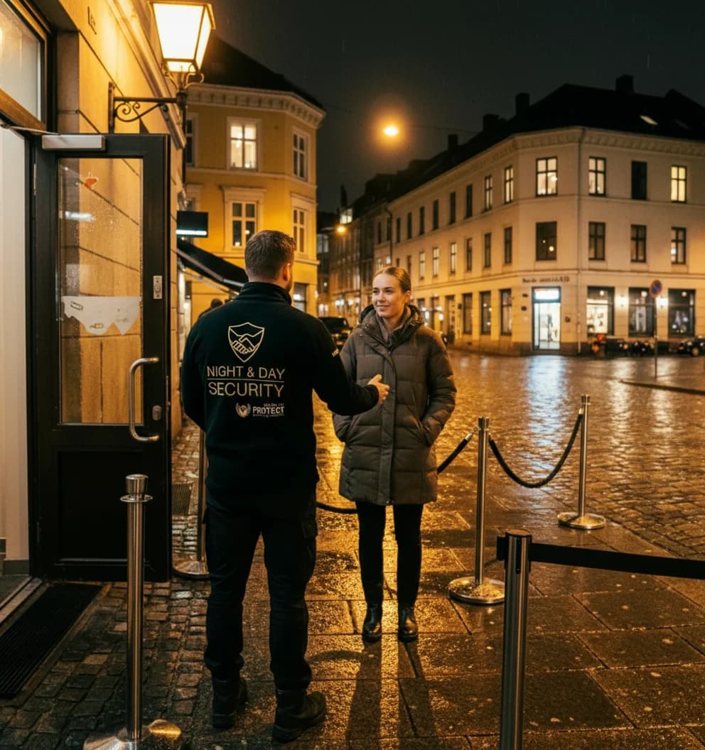 Vennlig og profesjonell tilstedeværelse